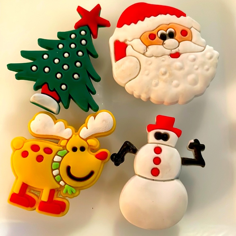 Christmas croc charms